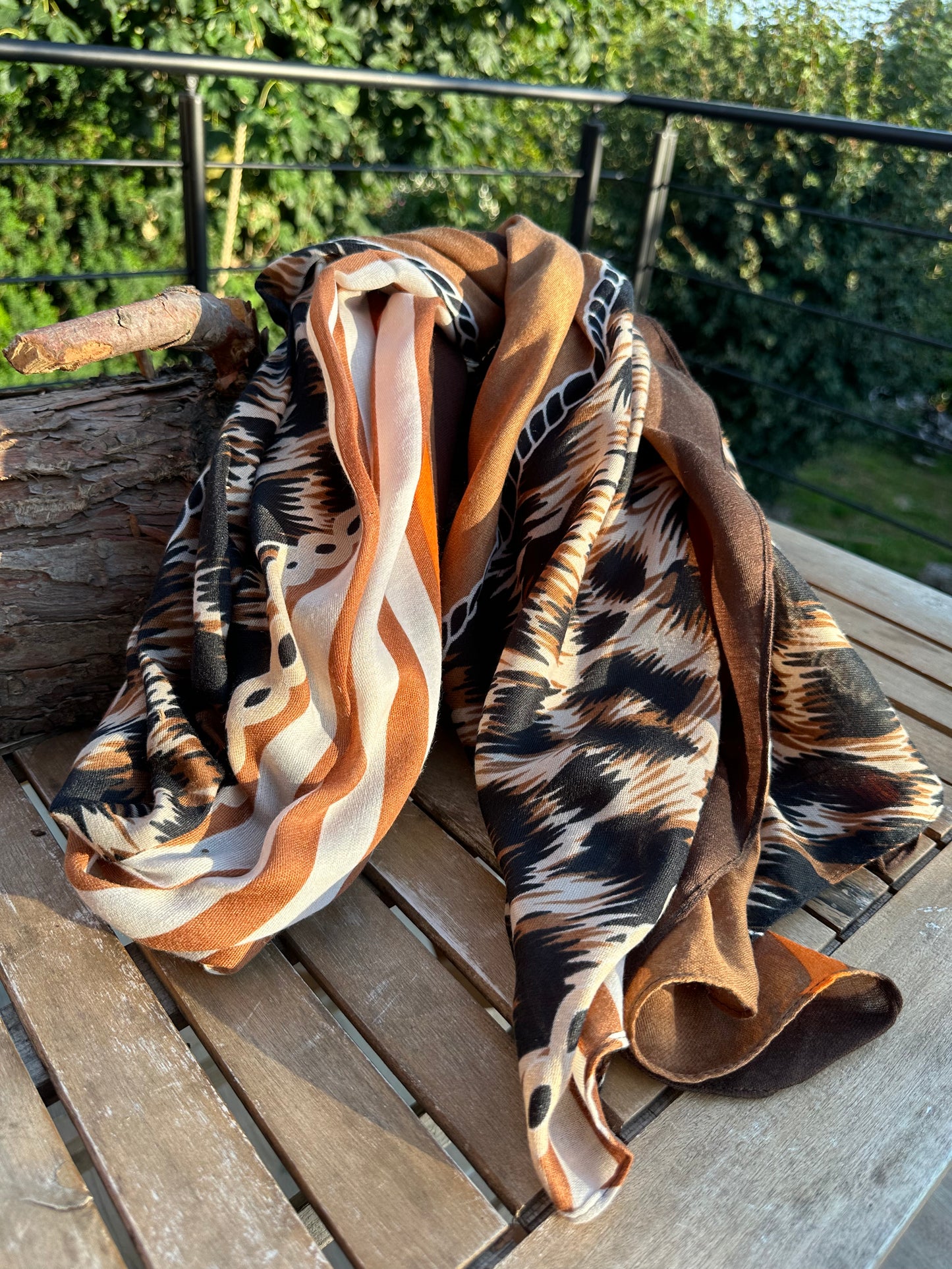 Chèche Léopard/Marron