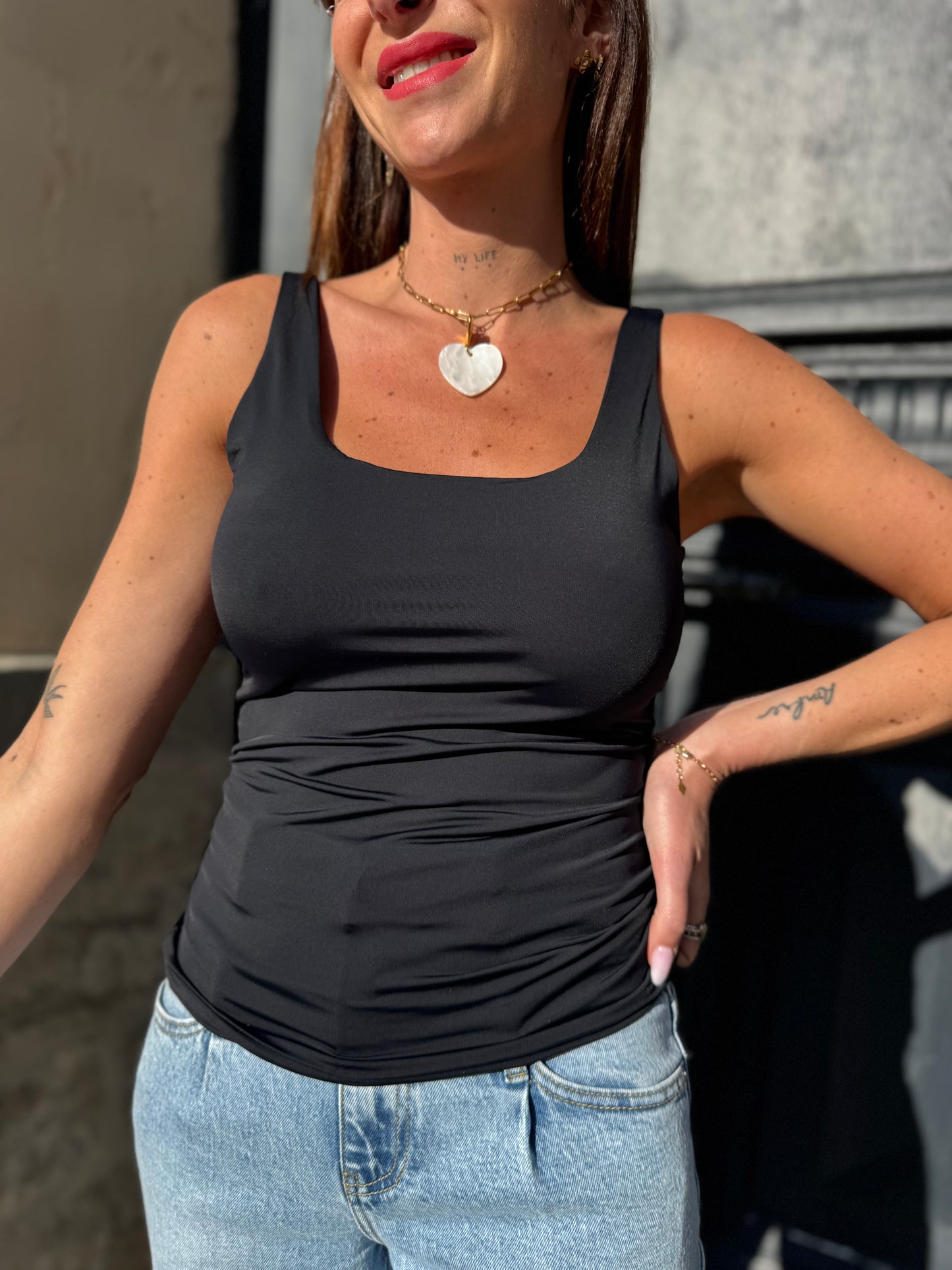 Top Gainant Noir (taille 34)