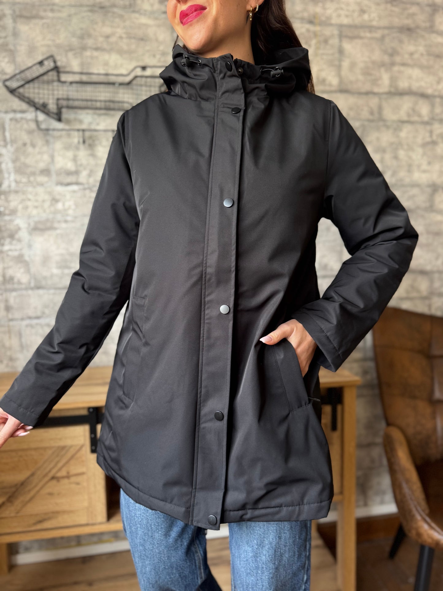 Parka Imperméable Noir