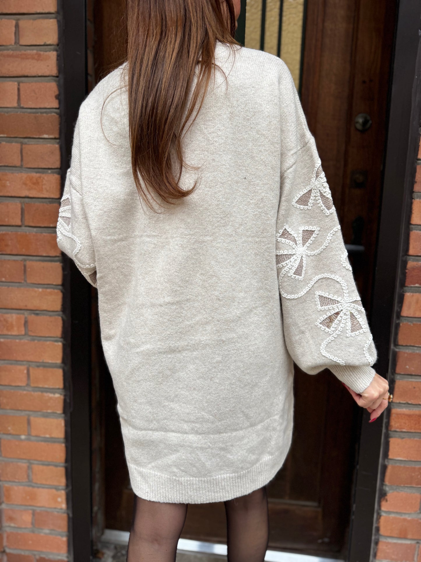 Robe Pull Lila Écru