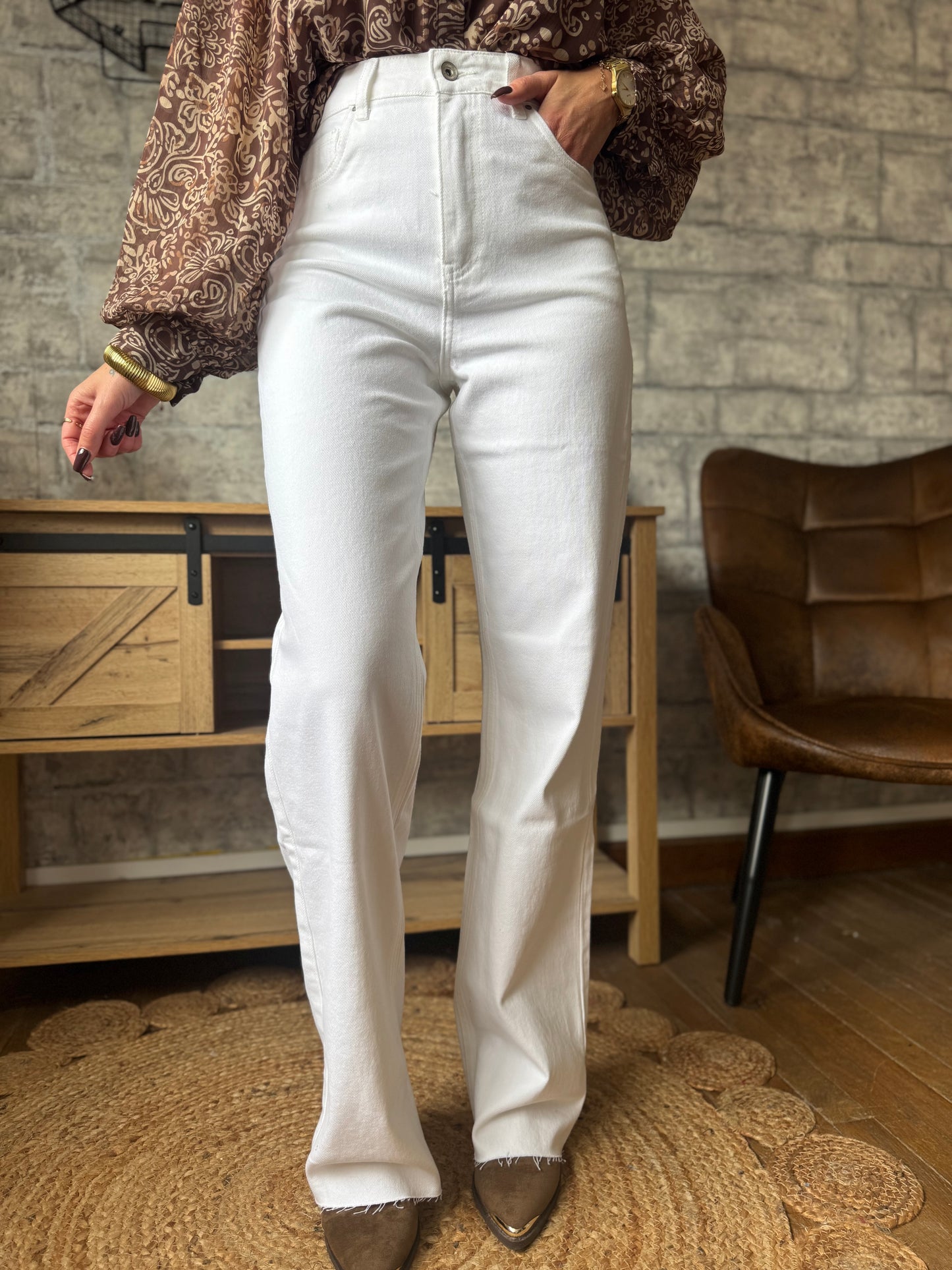 Jean’s Flare Blanc