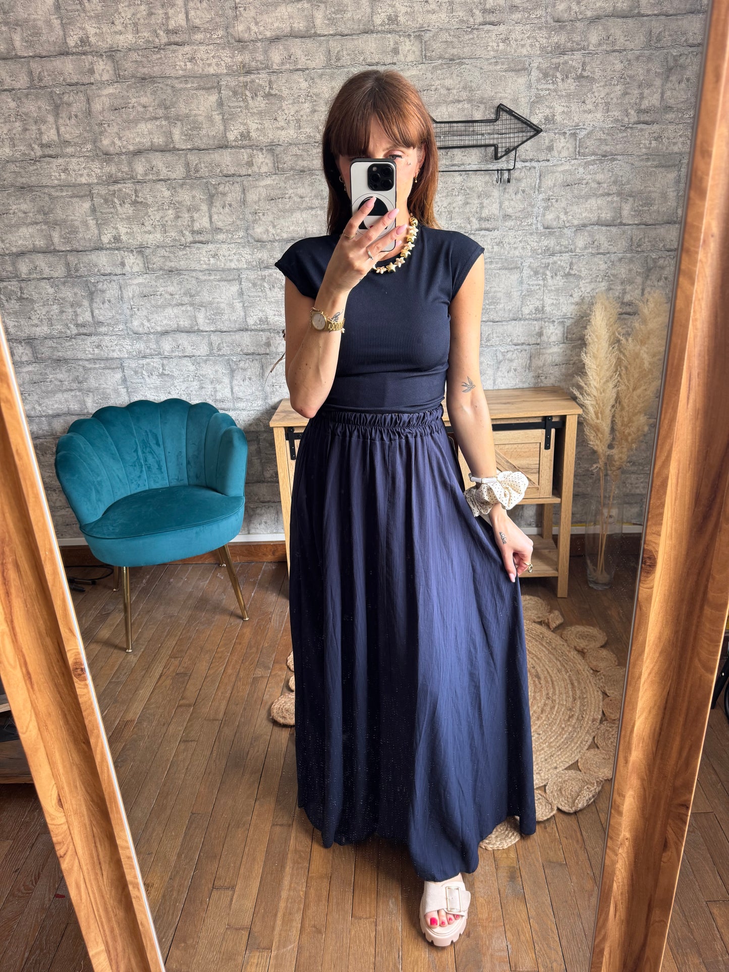 Jupe Danielle Bleu Marine