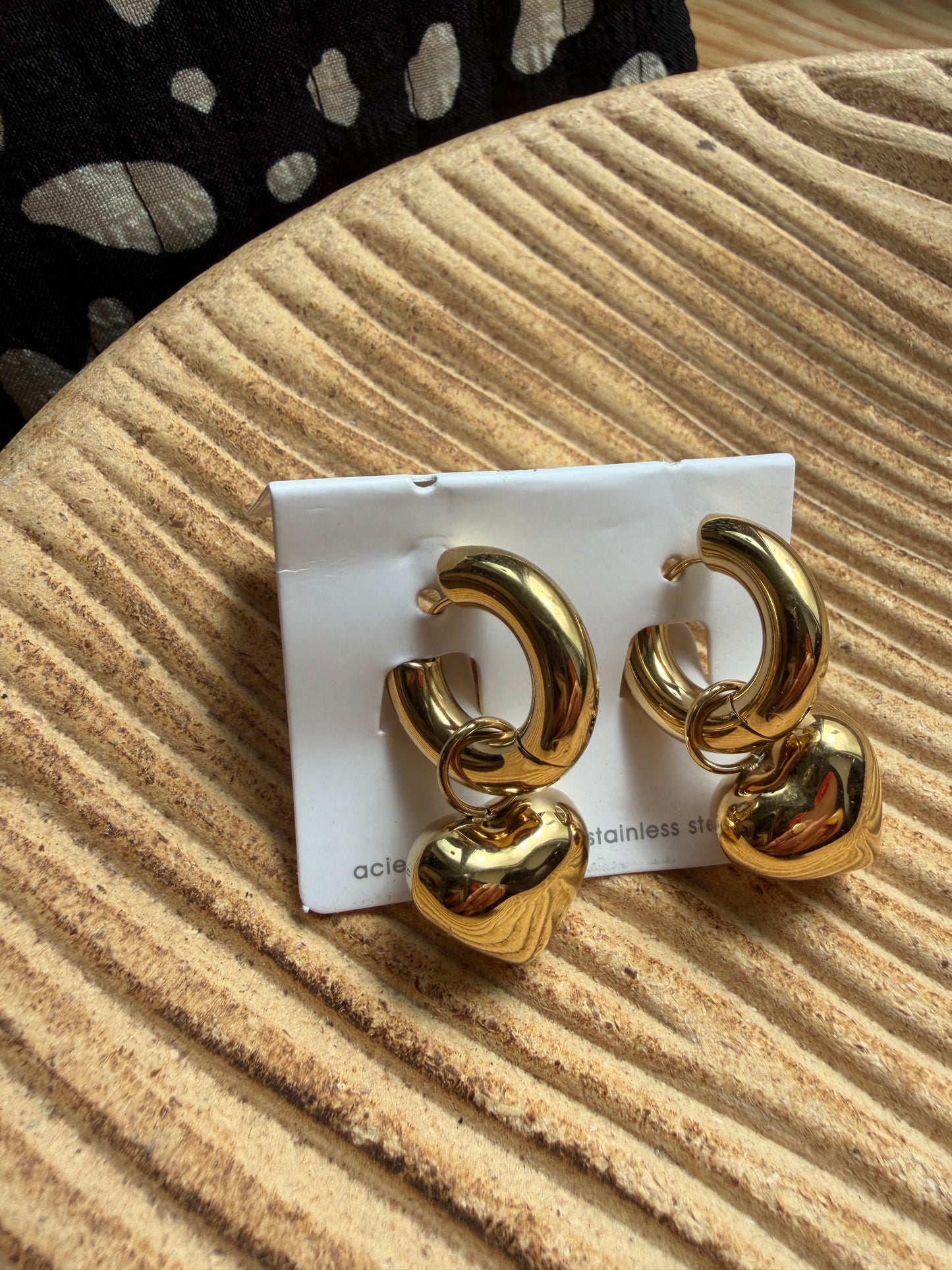 Boucle D’oreille Anneau Coeur