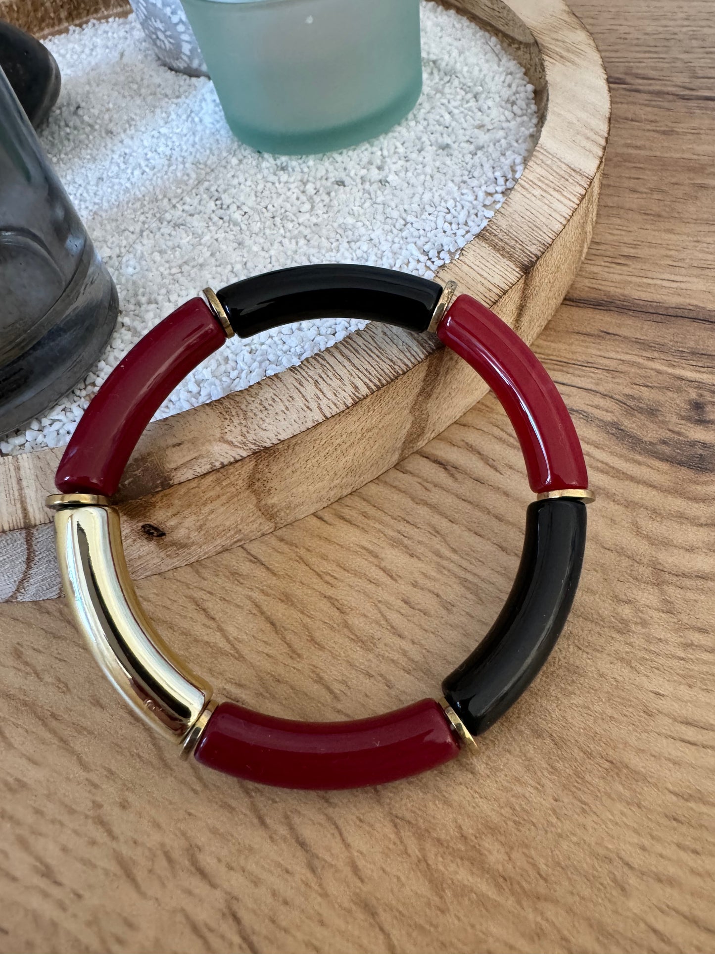 Bracelet Summer Bordeaux Noir