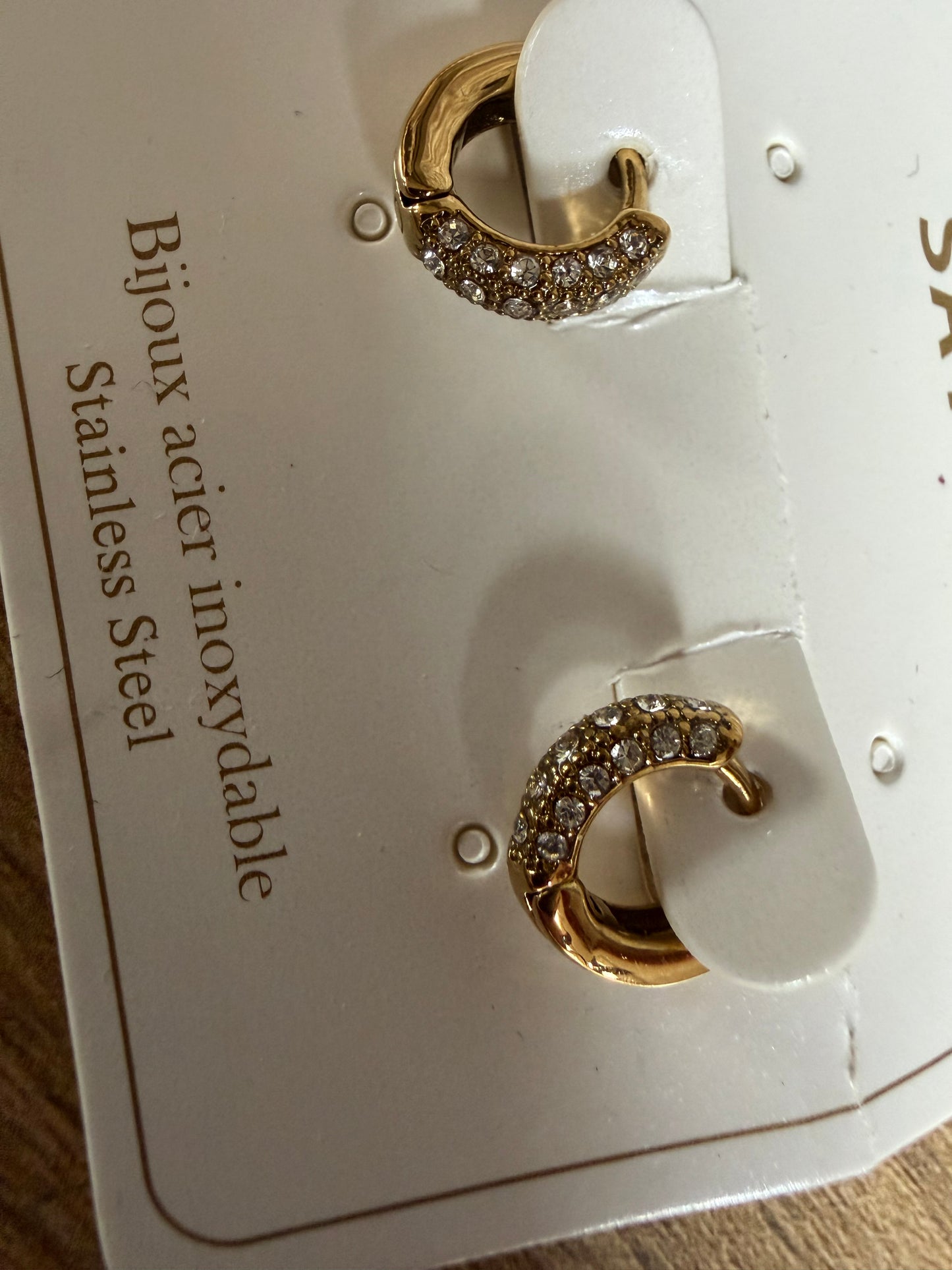 Boucle d’oreille mini créole diam’s