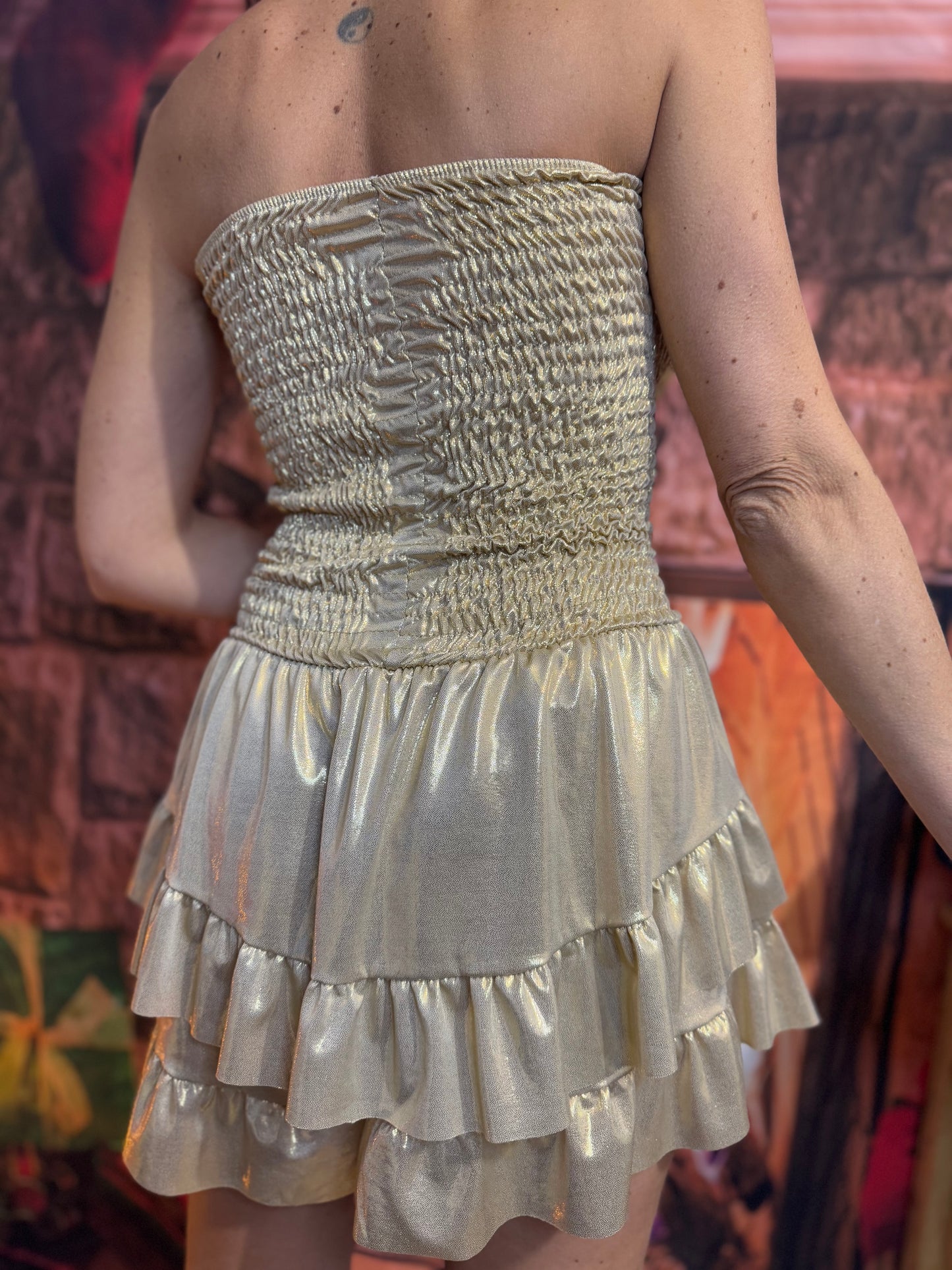 Combinaison Bustier Doré