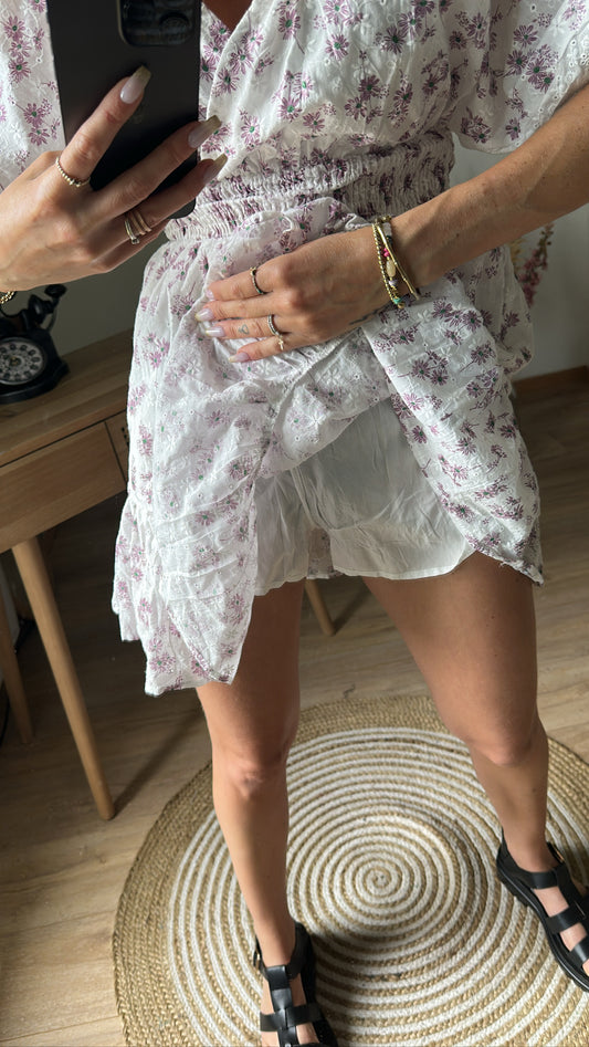 Robe Short Fleurs