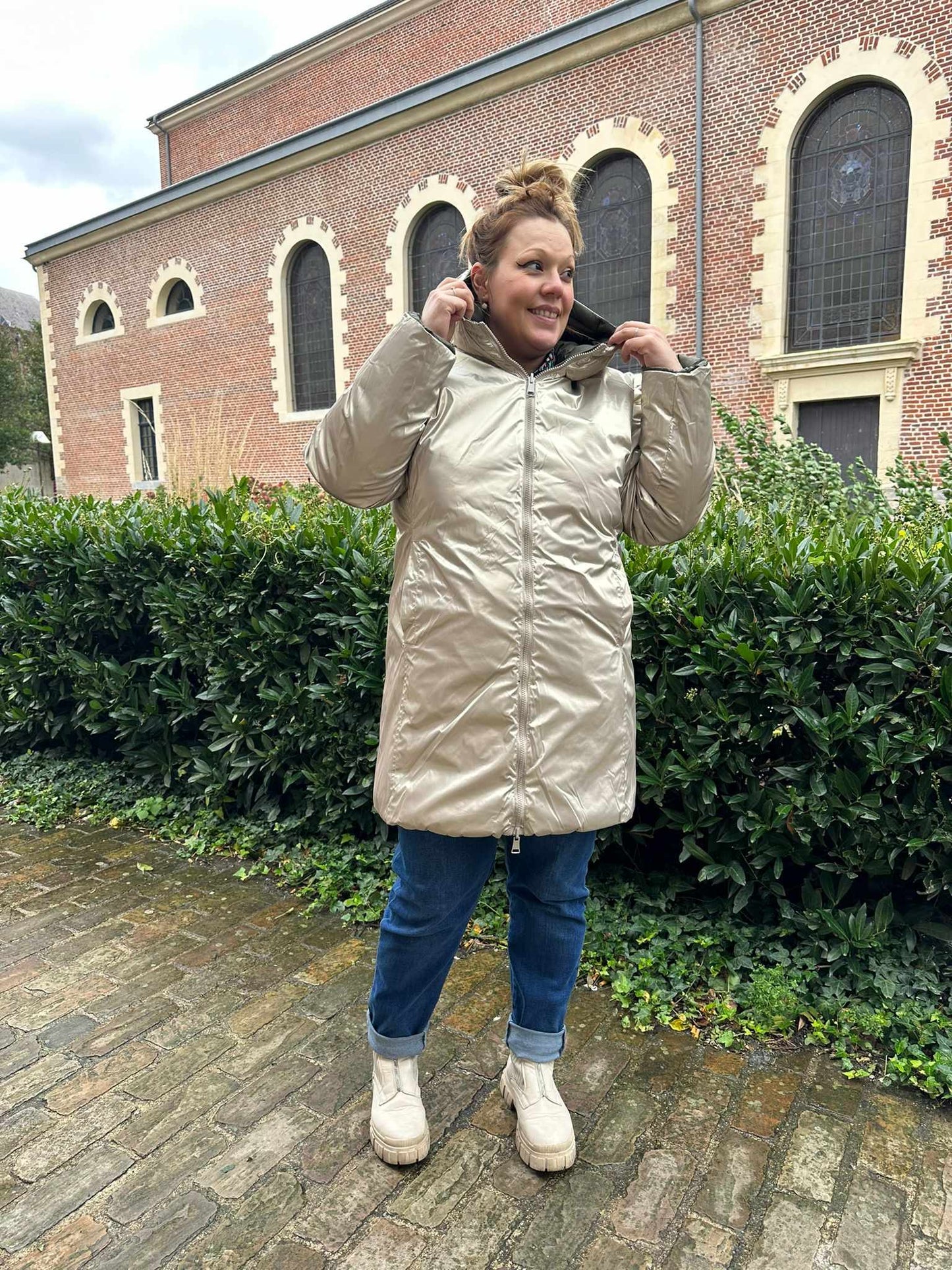 Doudoune Kaki Réversible Imperméable Pulpeuse