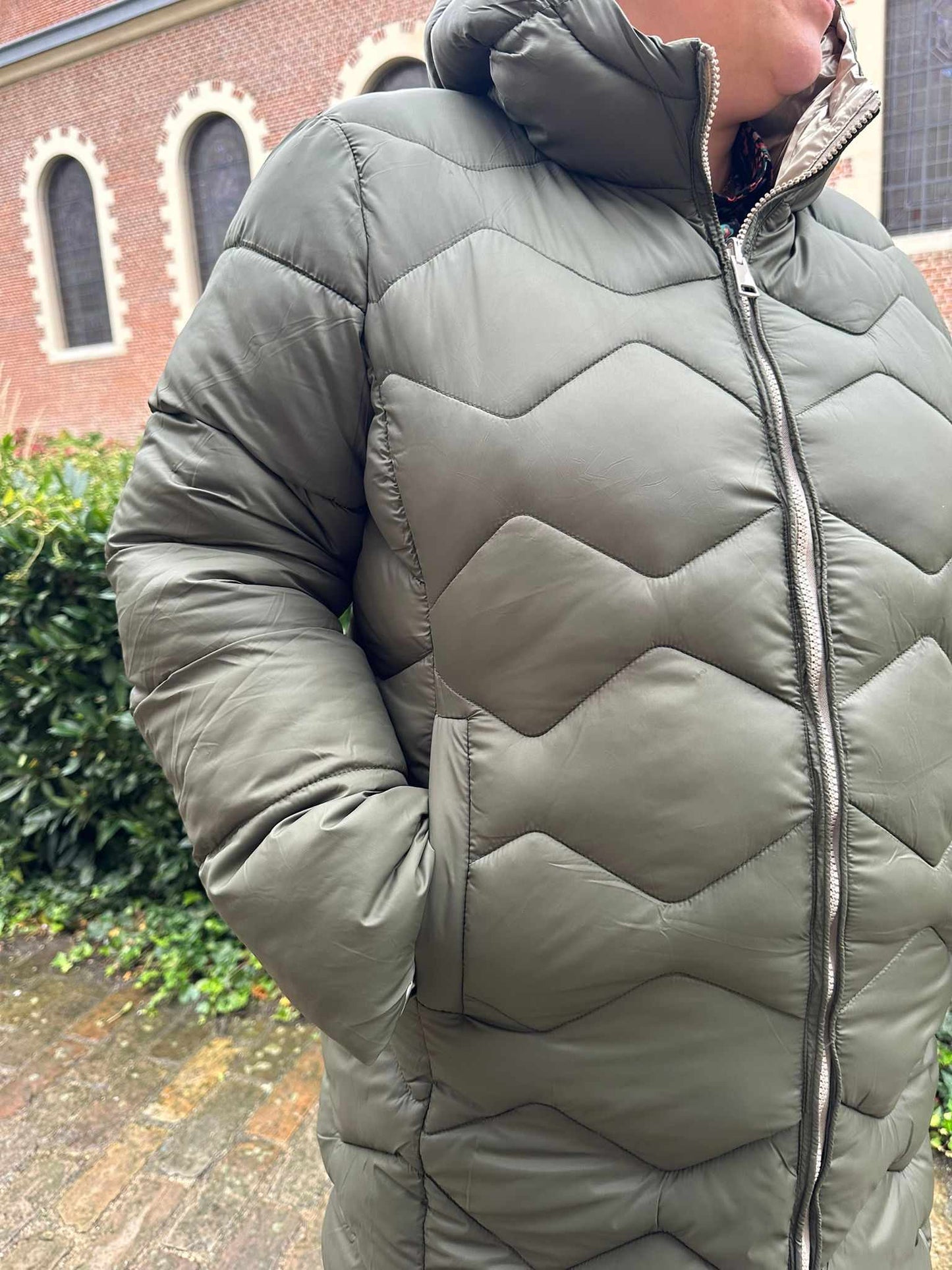 Doudoune Kaki Réversible Imperméable Pulpeuse