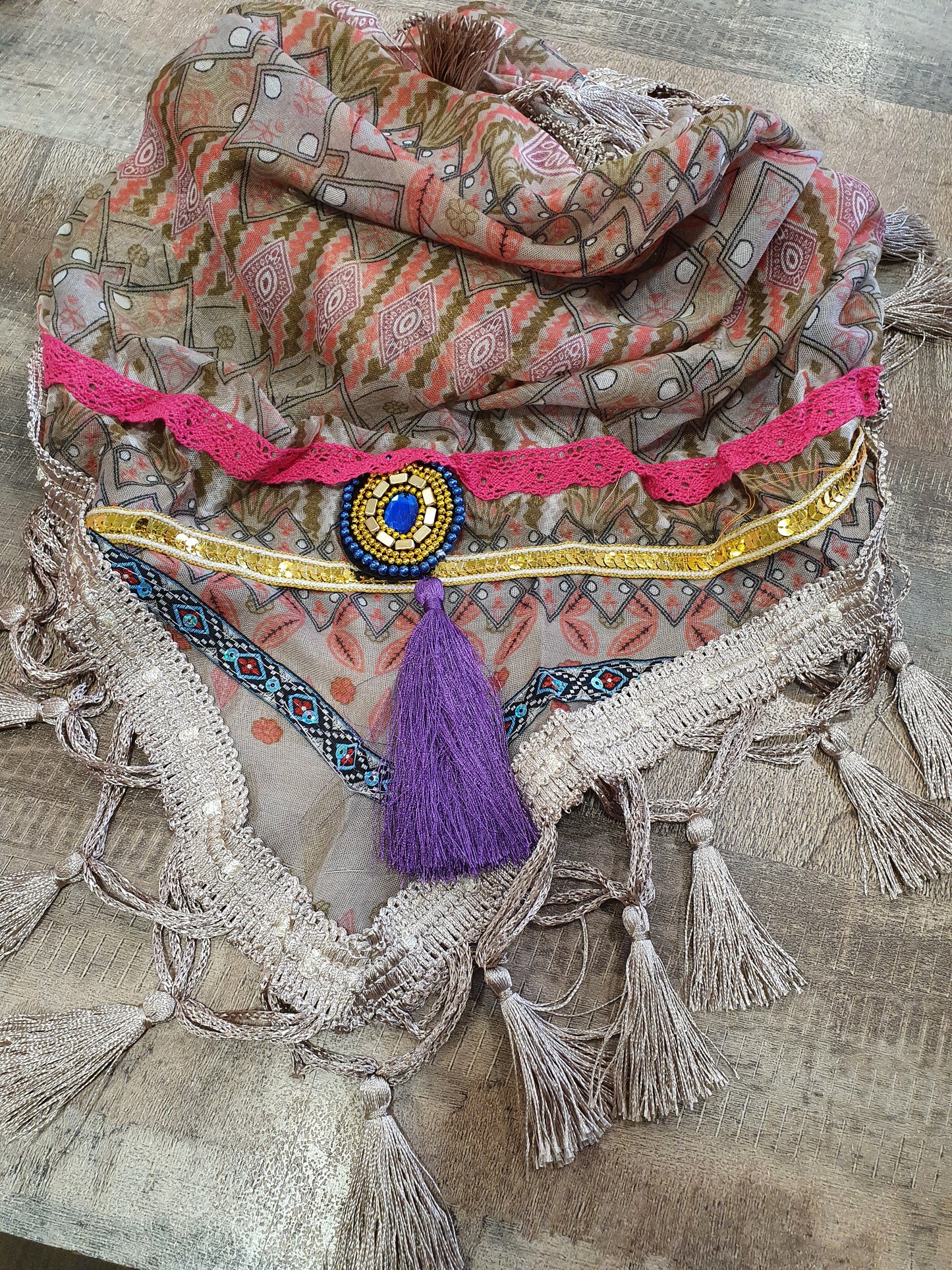 Chèche Orientale Beige