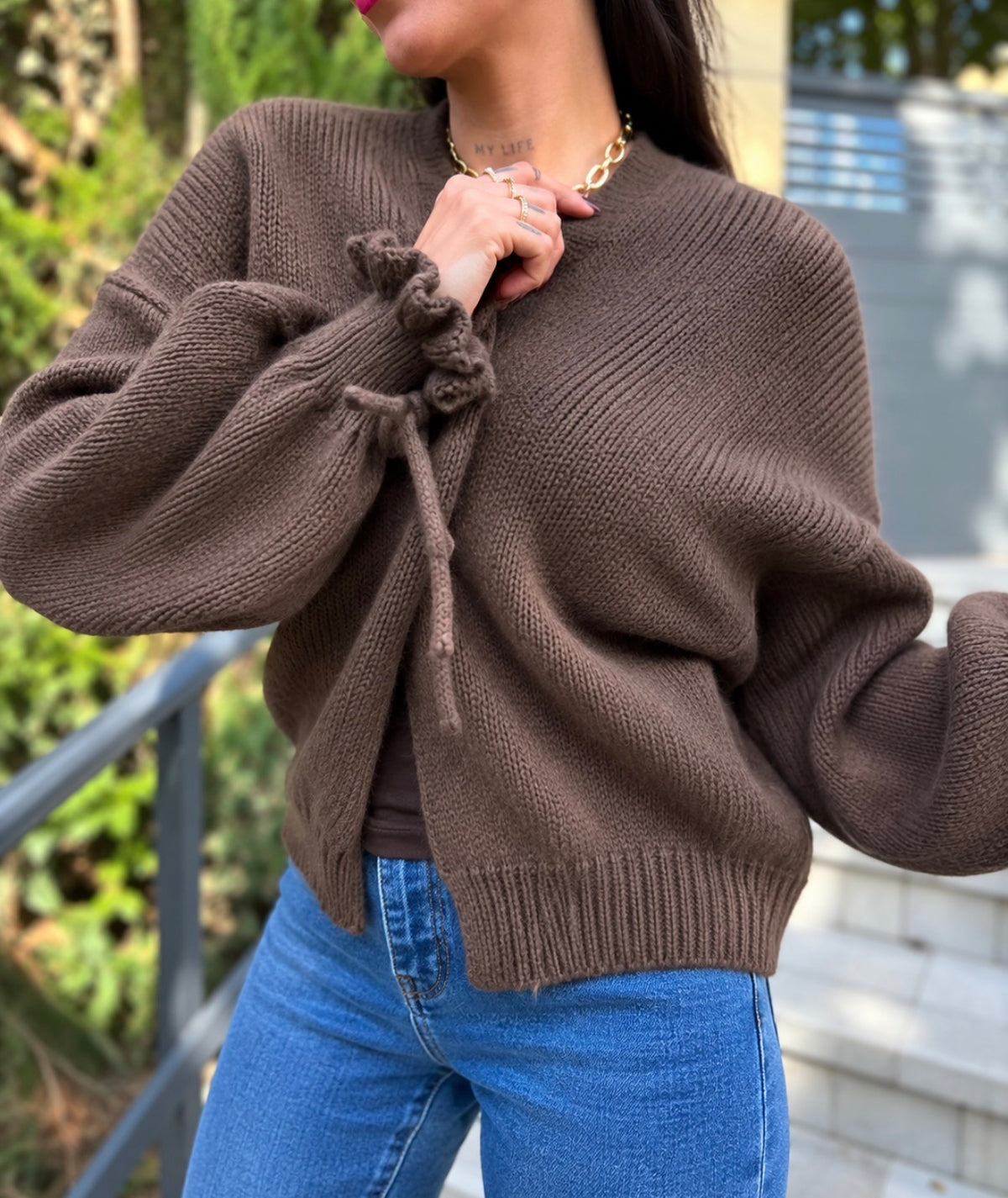 Gilet Cocoon Chocolat