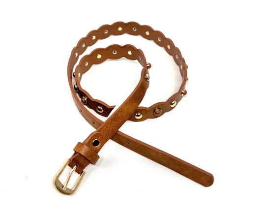 Ceinture Clou Camel