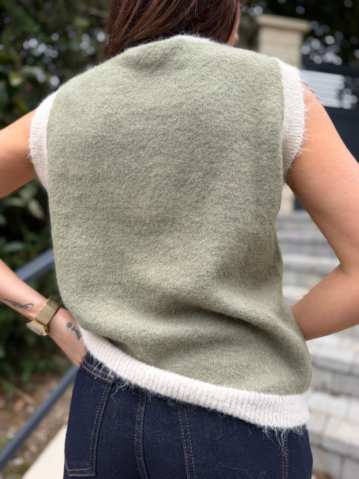 Pull Sans Manches Lio Vert