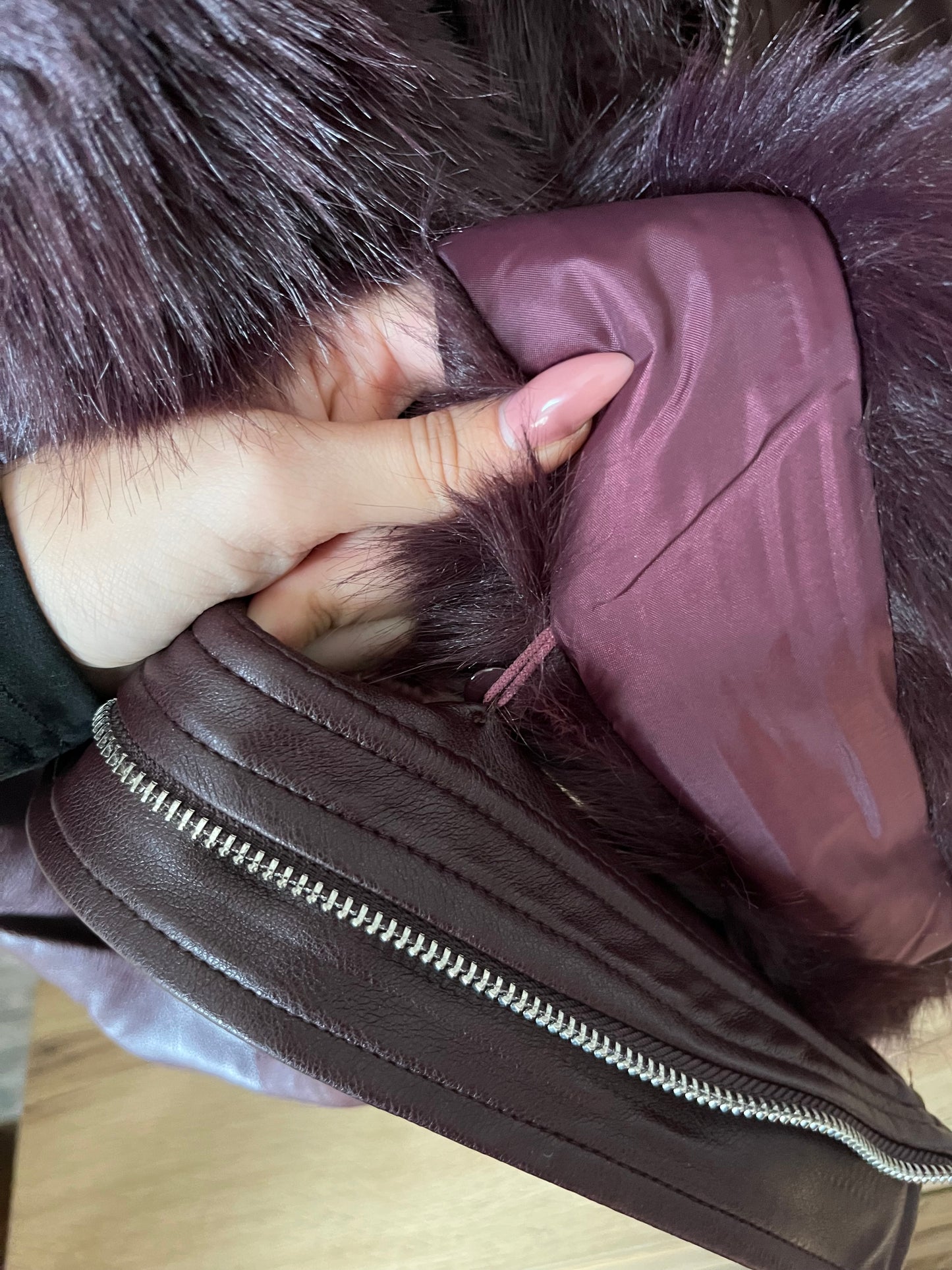 Veste Artika Bordeaux (fourrure amovible)