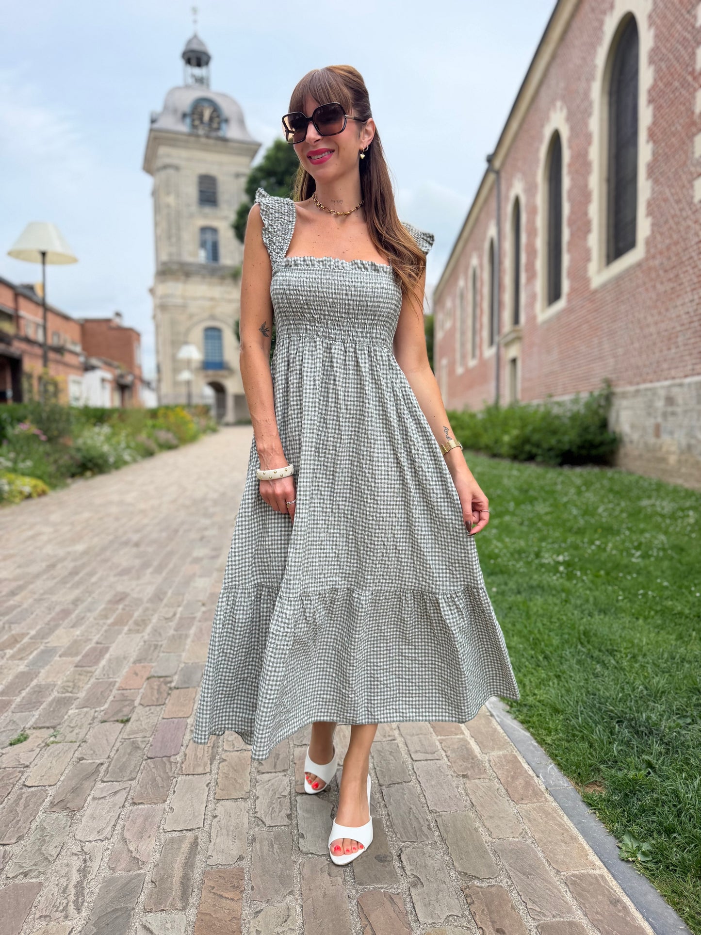 Robe Vichy Kaki