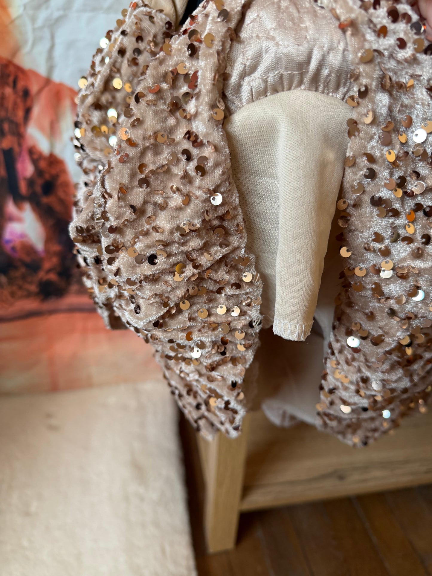 Ensemble Velours Taupe ENFANT