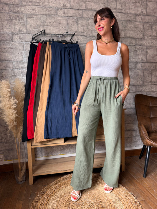 Pantalon Coton Uni