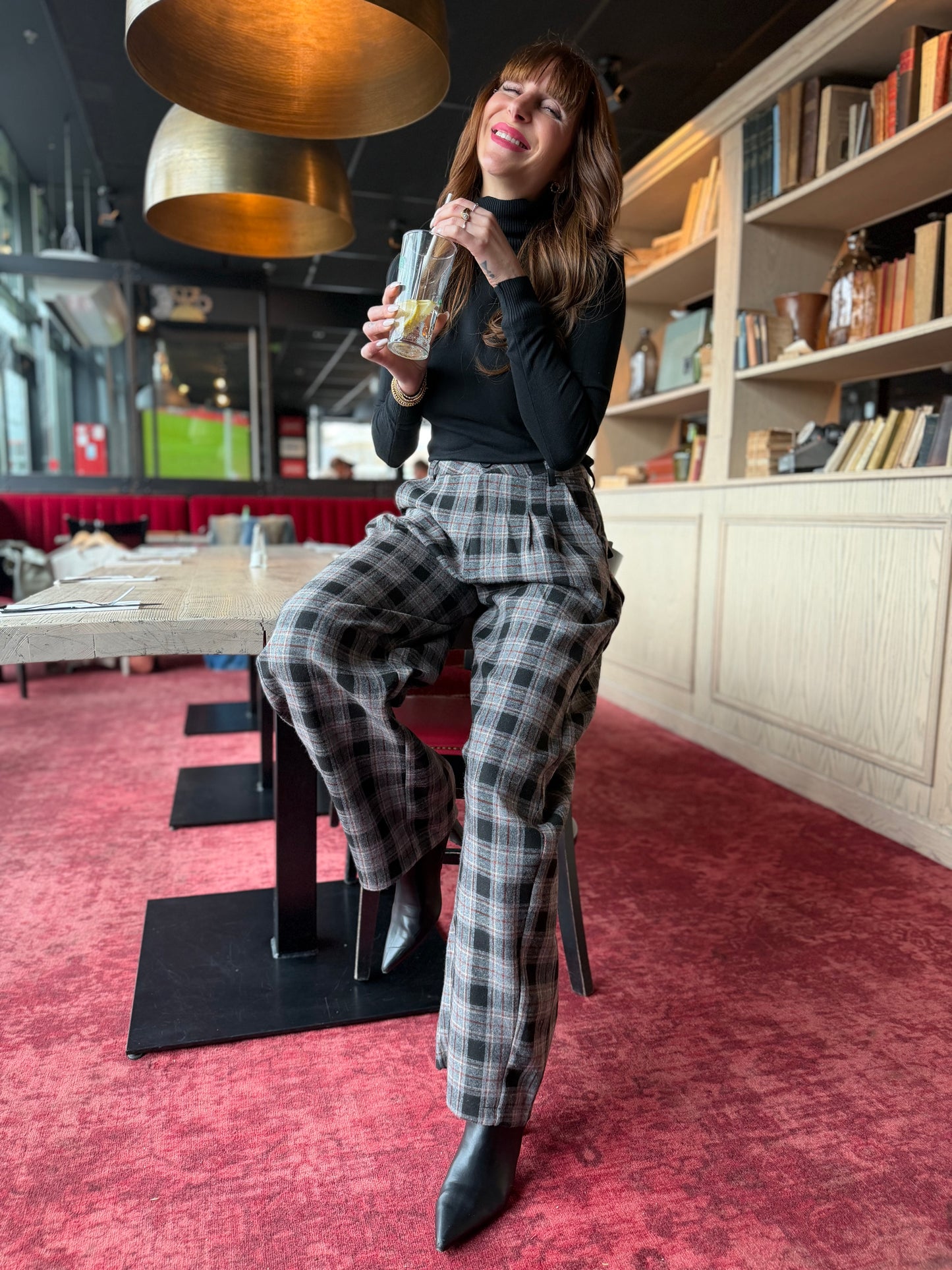 Pantalon M. Carreaux Grey