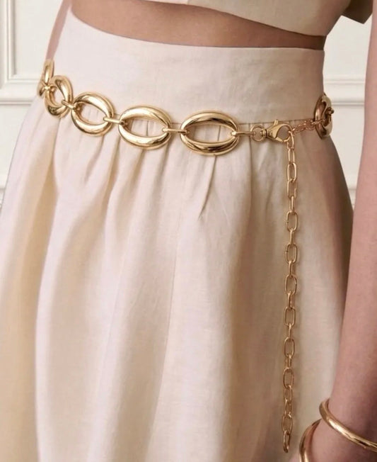 Ceinture Chaîne Ovale Doré