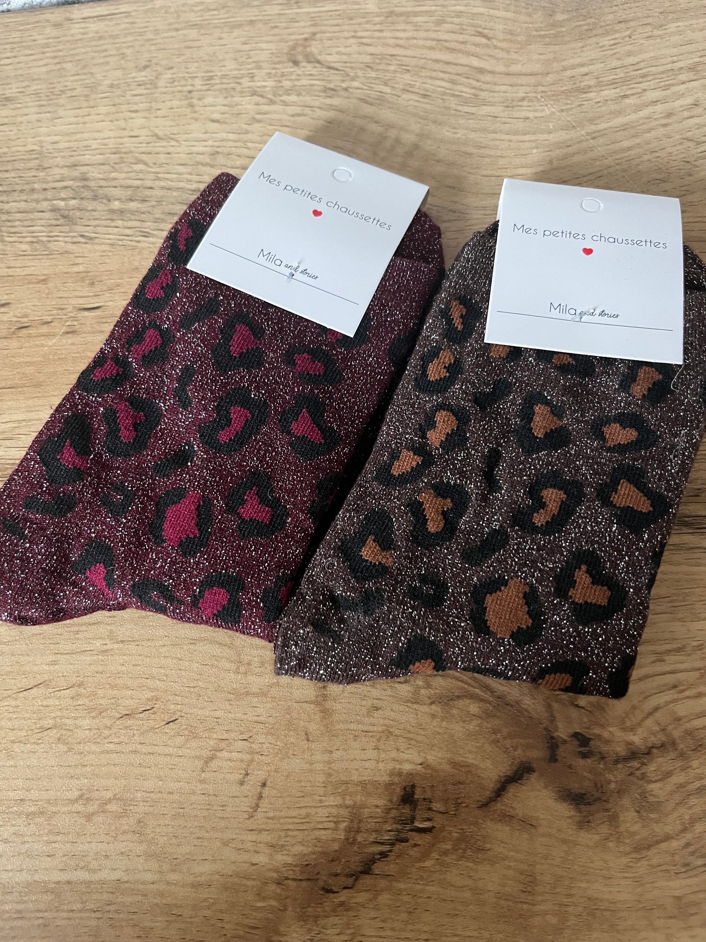 Chaussettes Léopard colors