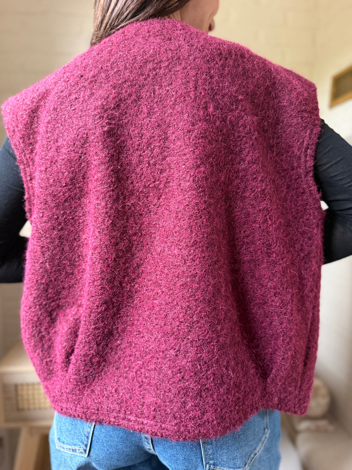 Gilet Sans Manches Bordeaux