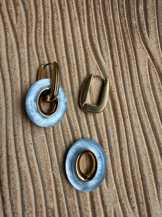 Boucle D’oreille Lio Bleu