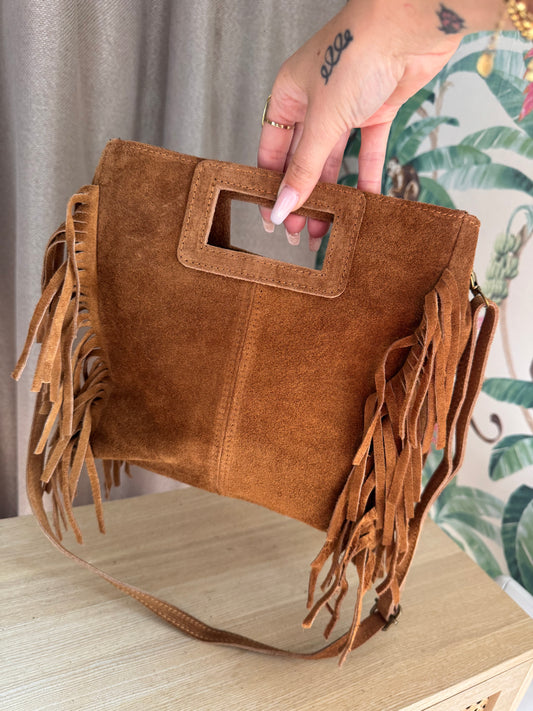 Sac Frange Camel