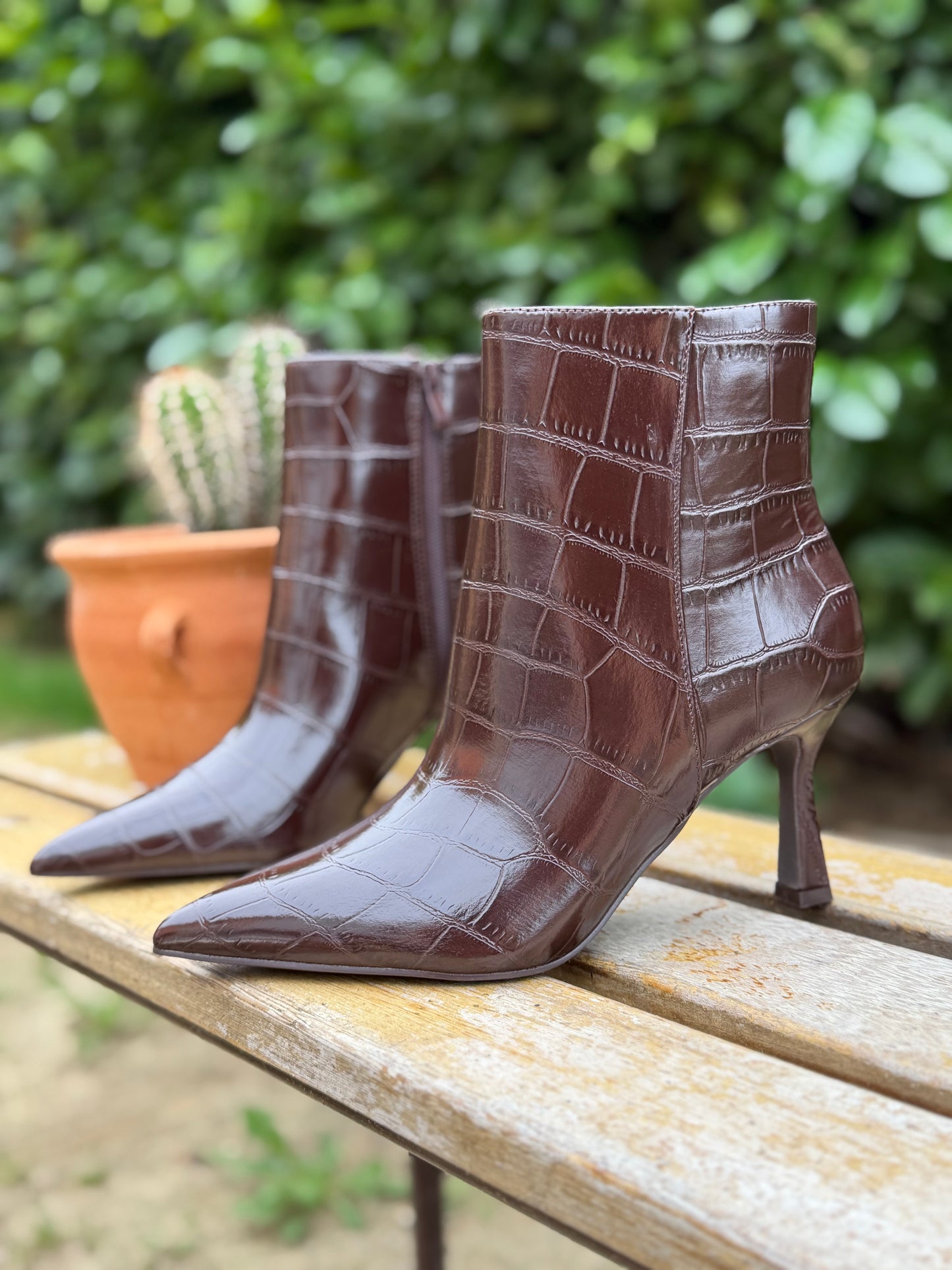 Boots Croco Chocolat