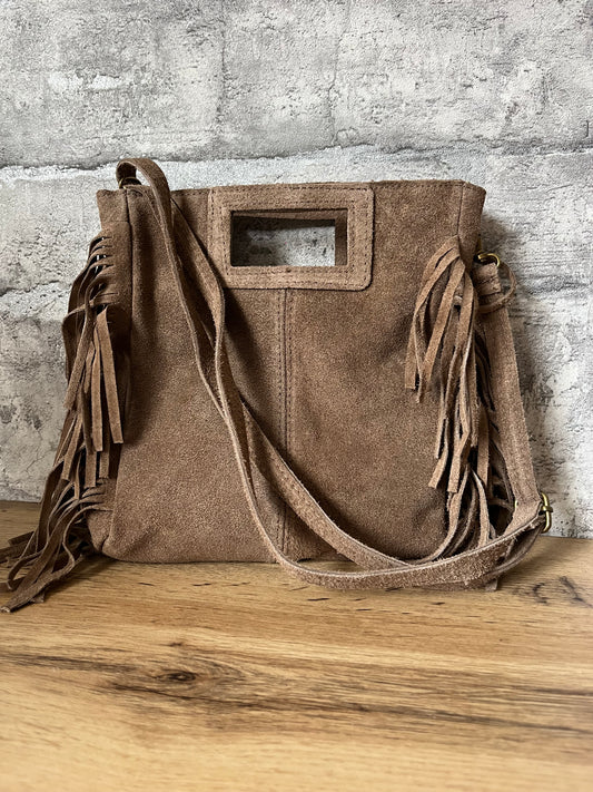 Sac Frange Taupe