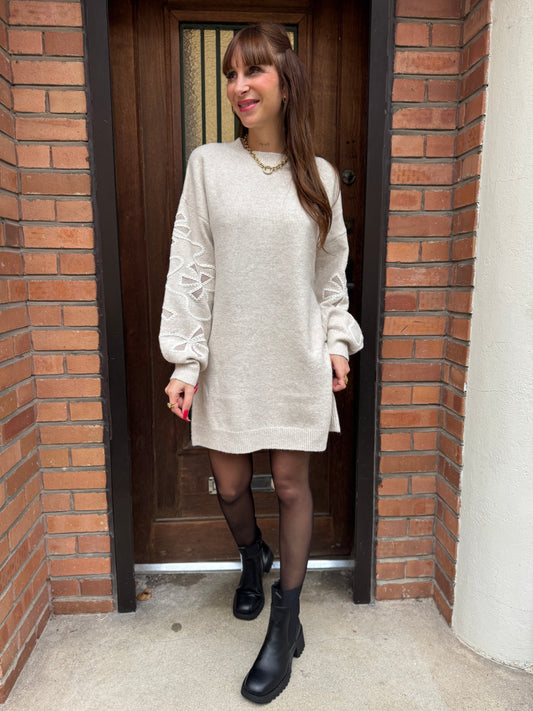 Robe Pull Lila Écru