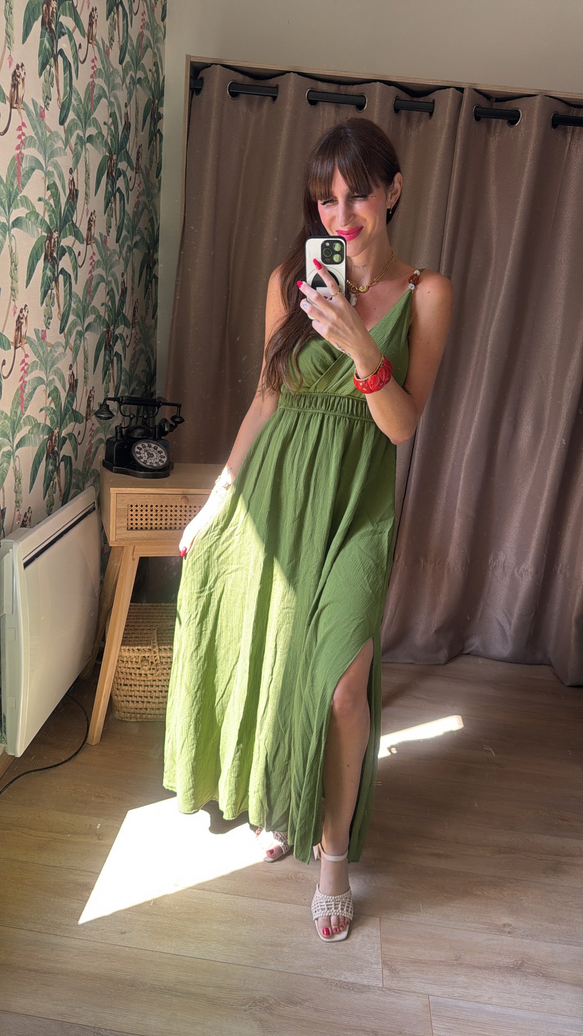 Robe Perle Pistache
