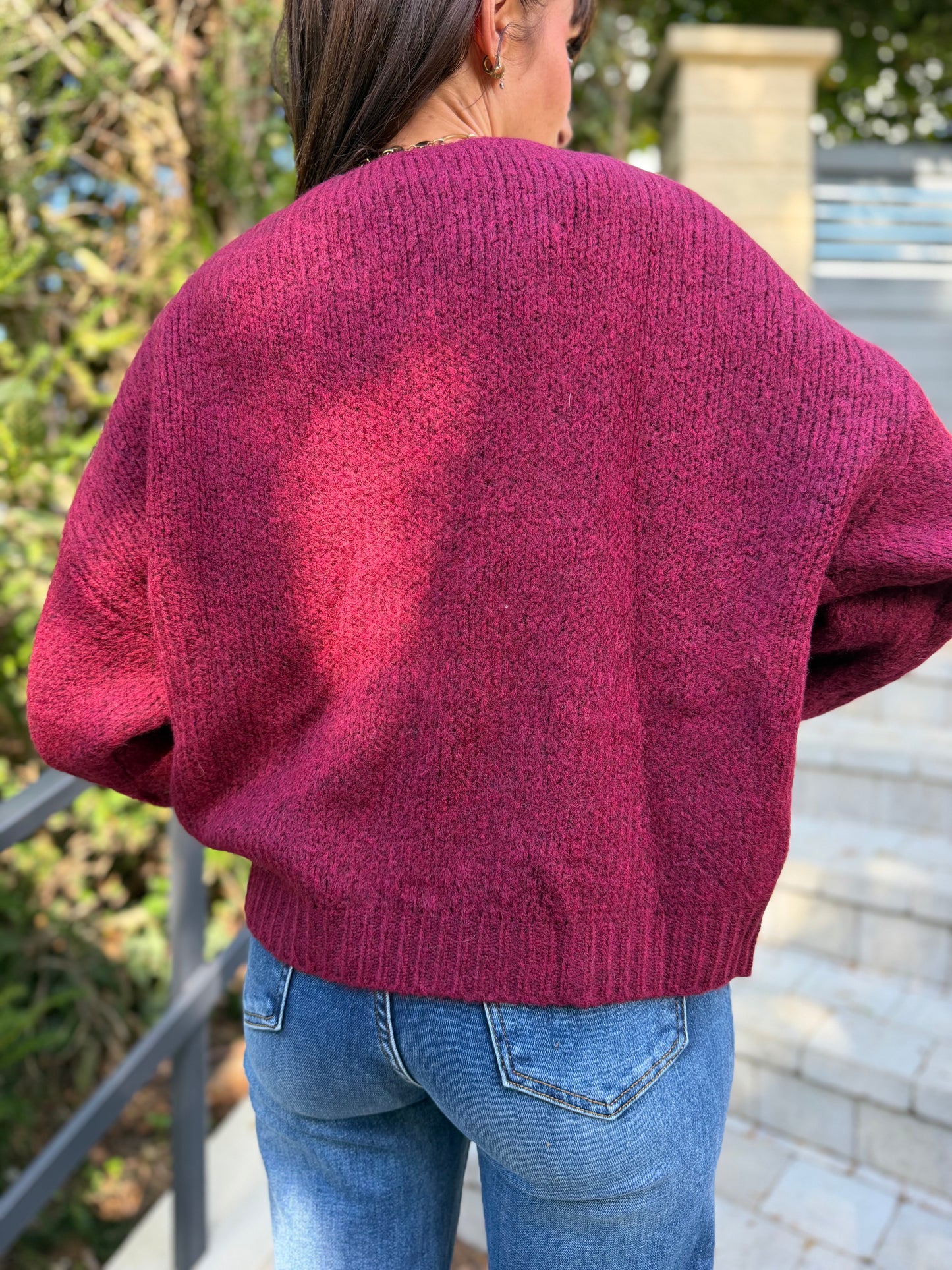 Gilet Cocoon Bordeaux