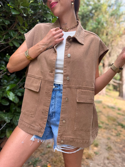 Veste Boléro Café