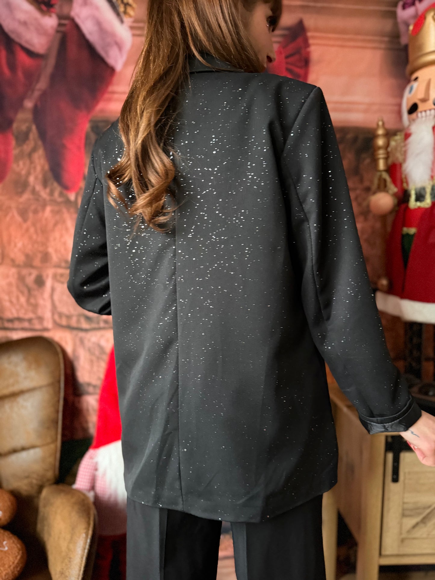 Blazer Paillettes Noir