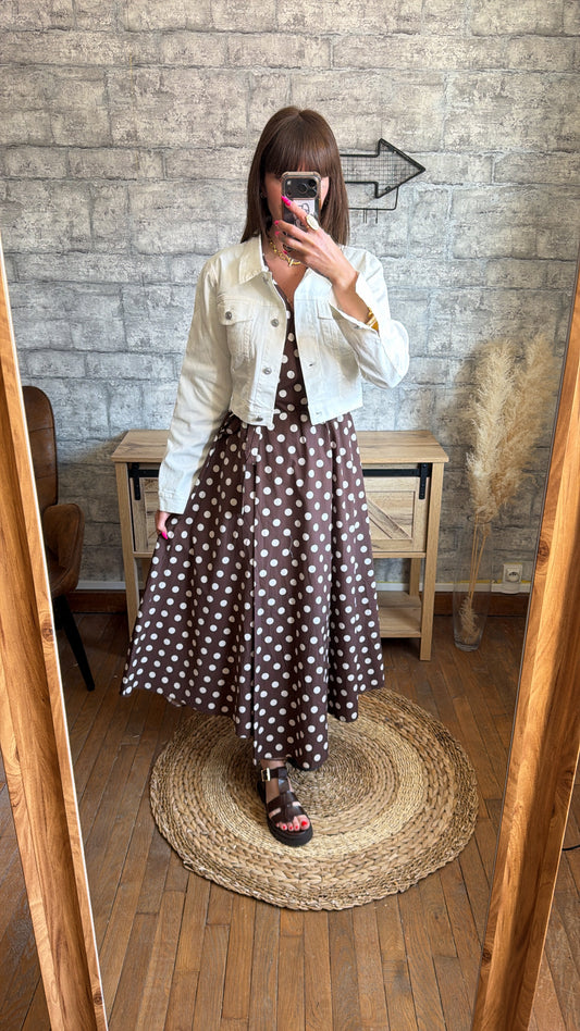 Robe Coton Pois Choco