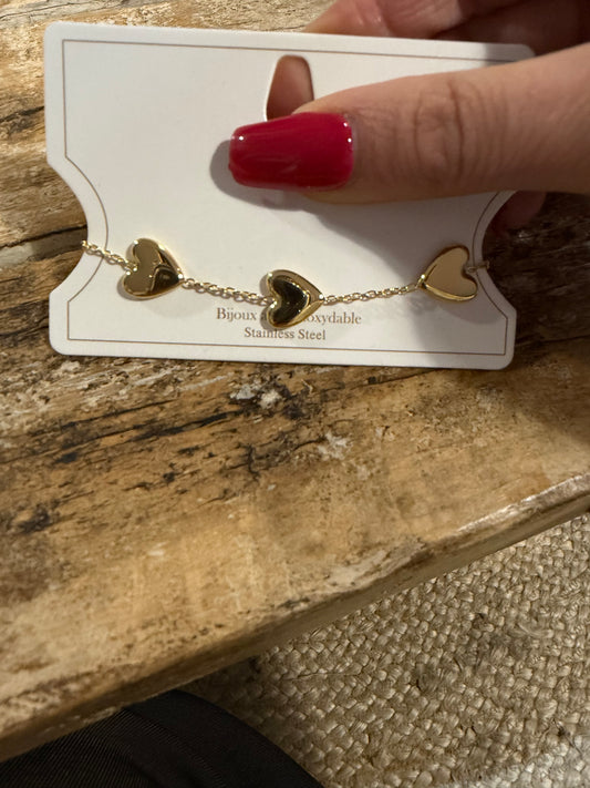 Bracelet Triple Coeur