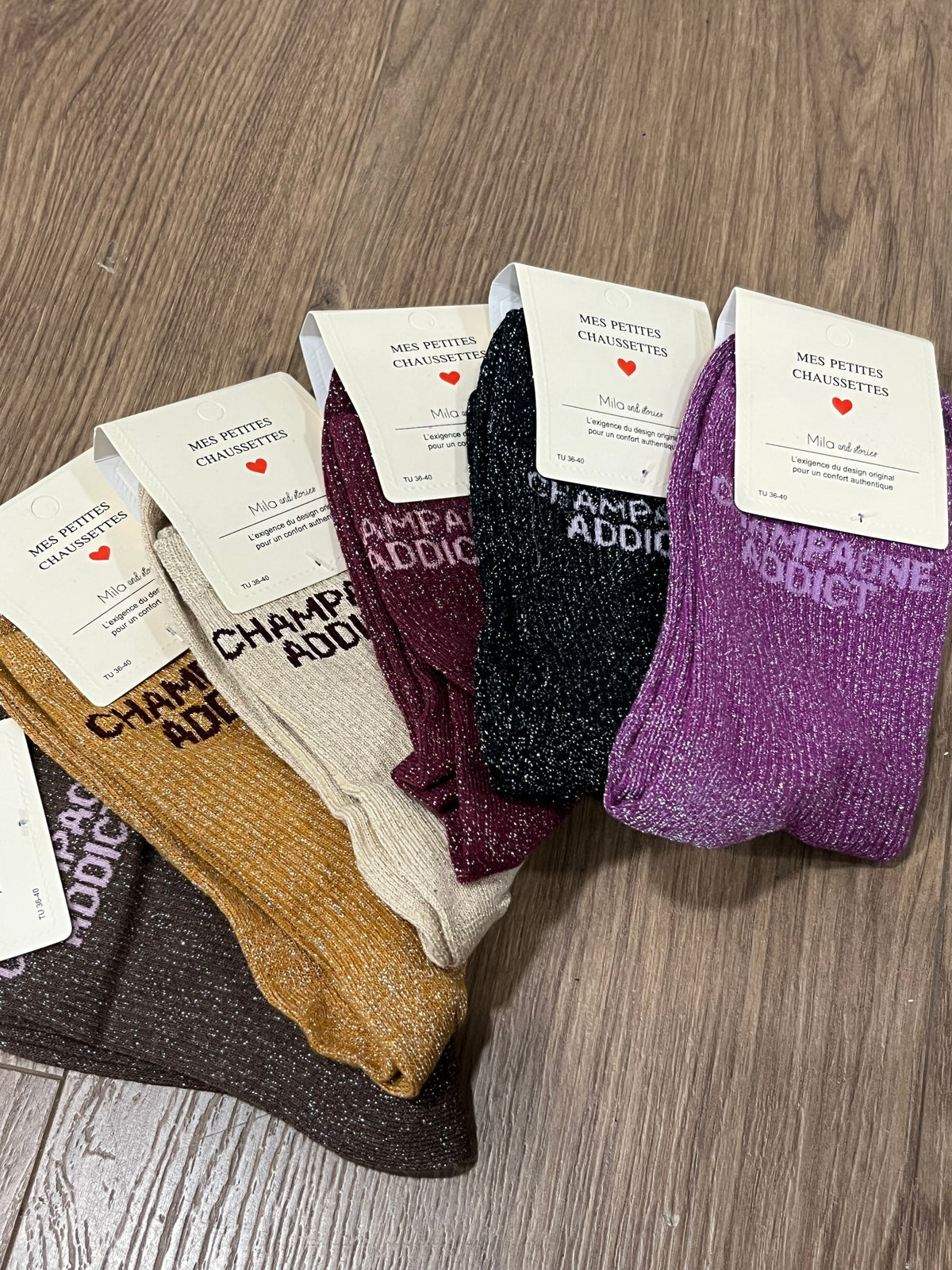 Chaussettes Champagne Addict