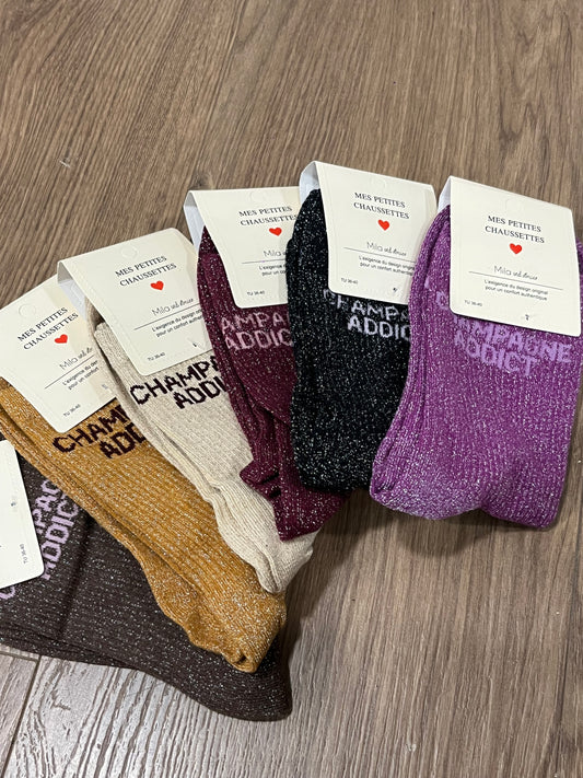 Chaussettes Champagne Addict