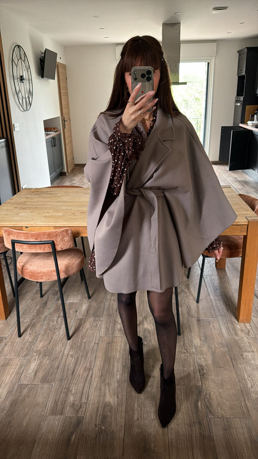 Manteau Cape Taupe