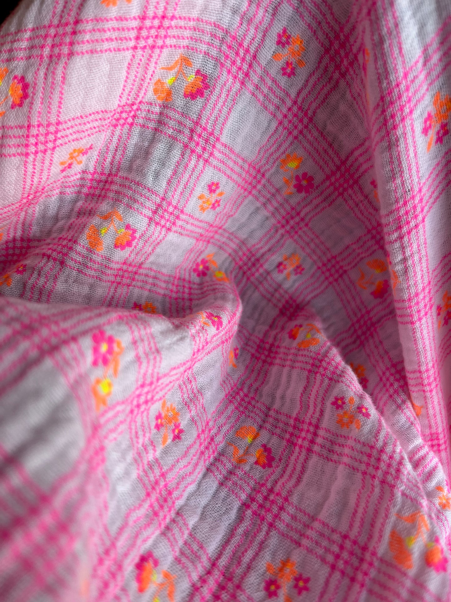 Top Coton Imprimé Rose