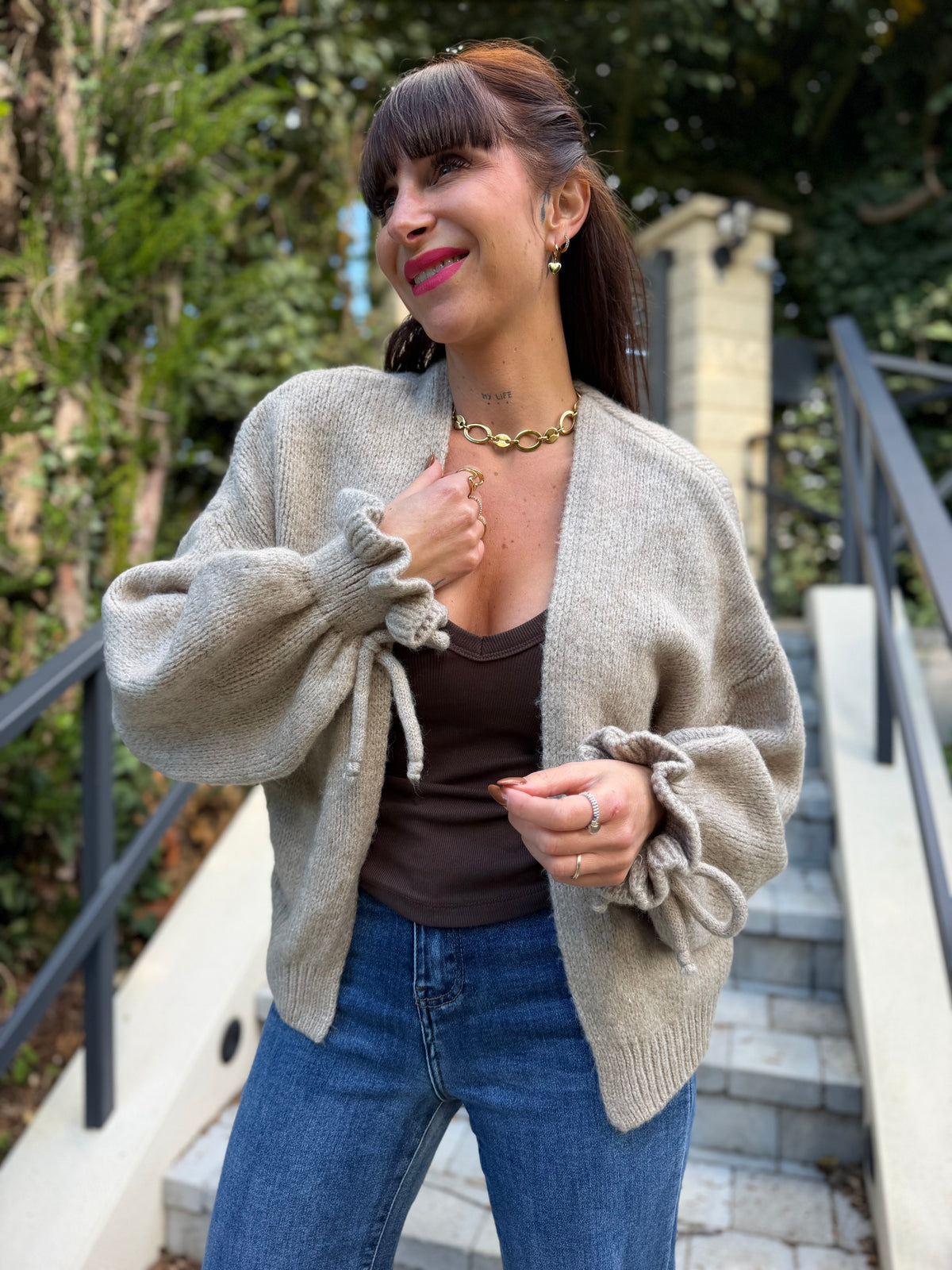 Gilet Cocoon Sable