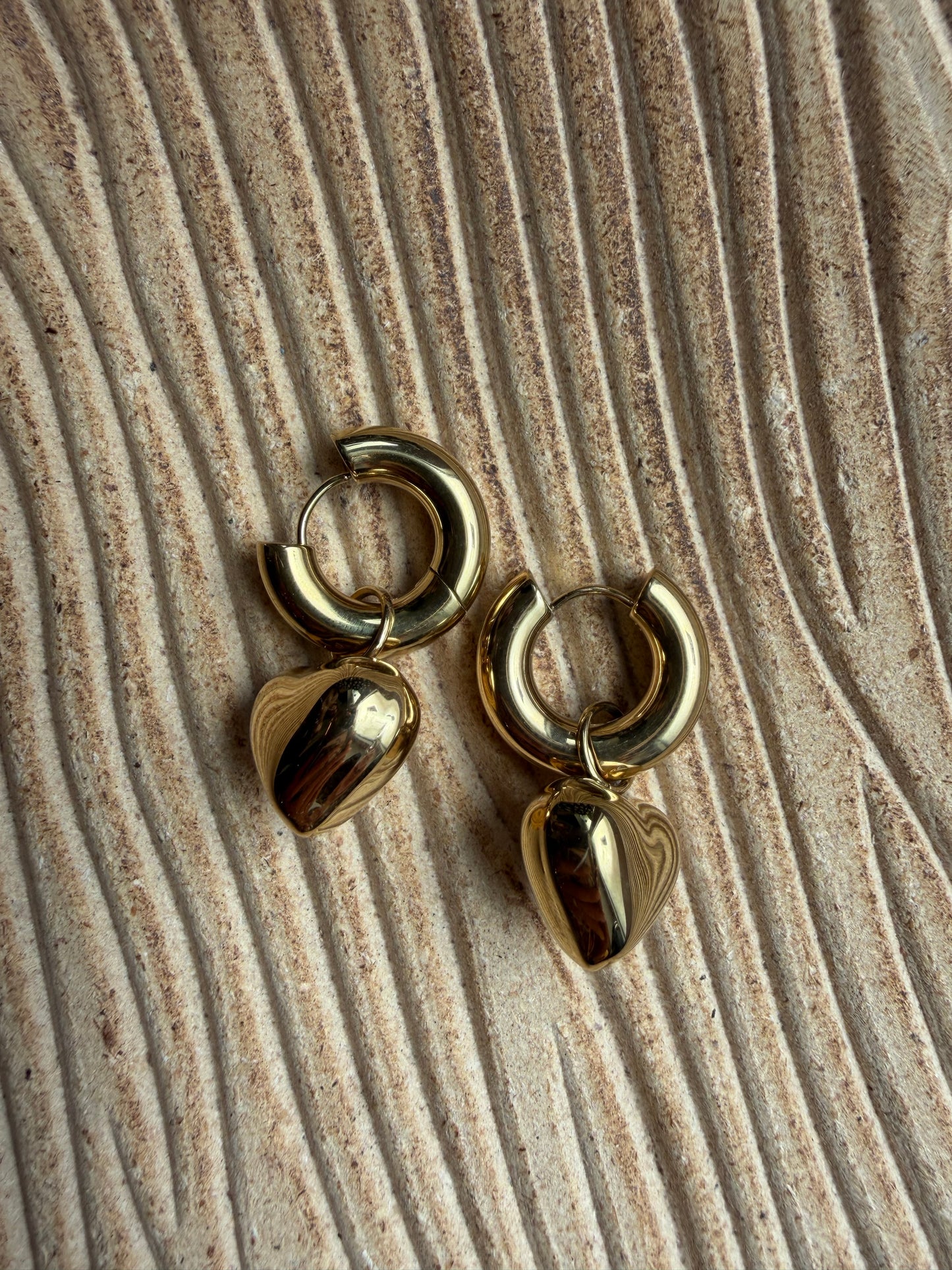 Boucle D’oreille Anneau Coeur