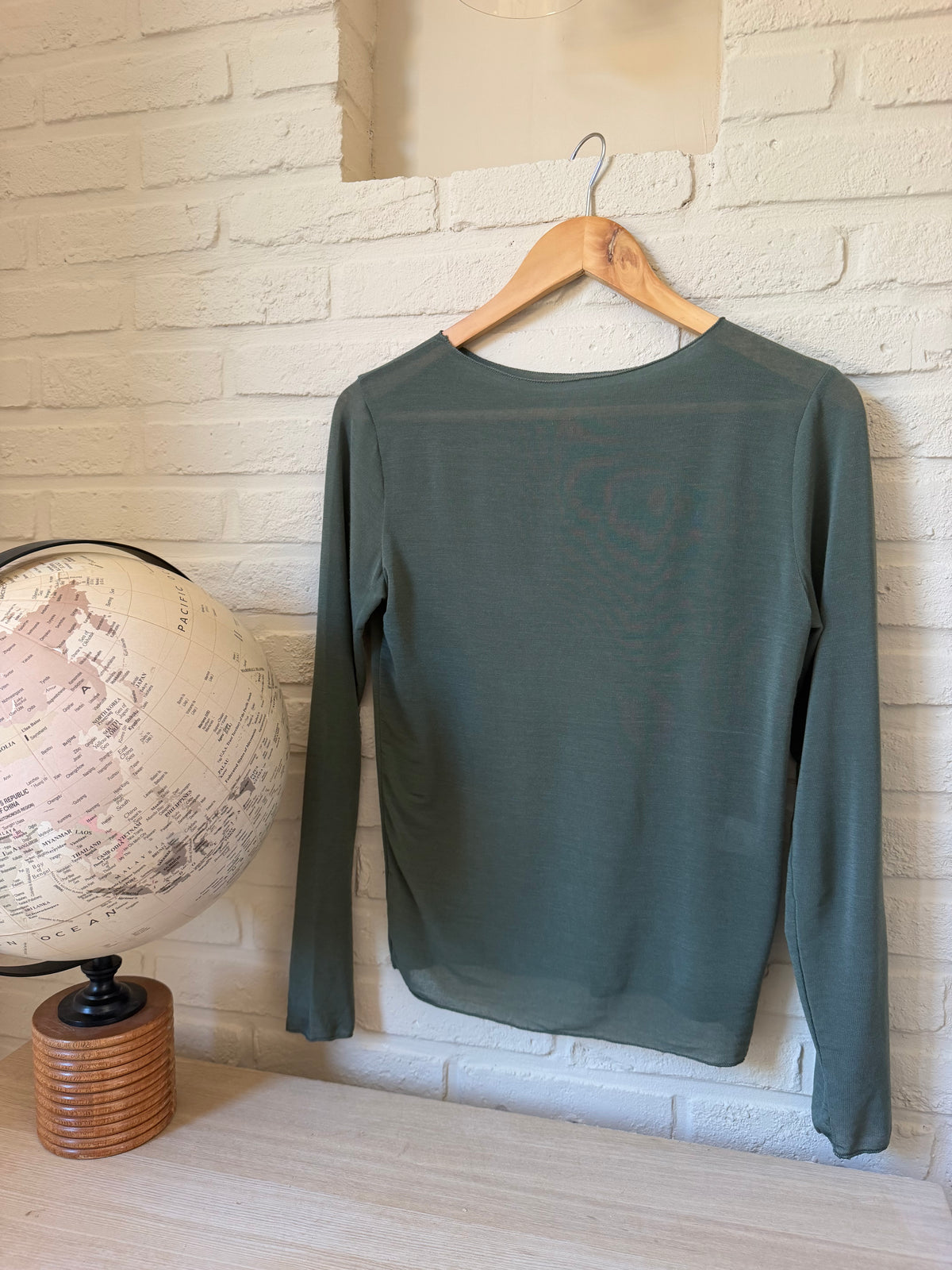 Top Cachemire Kaki