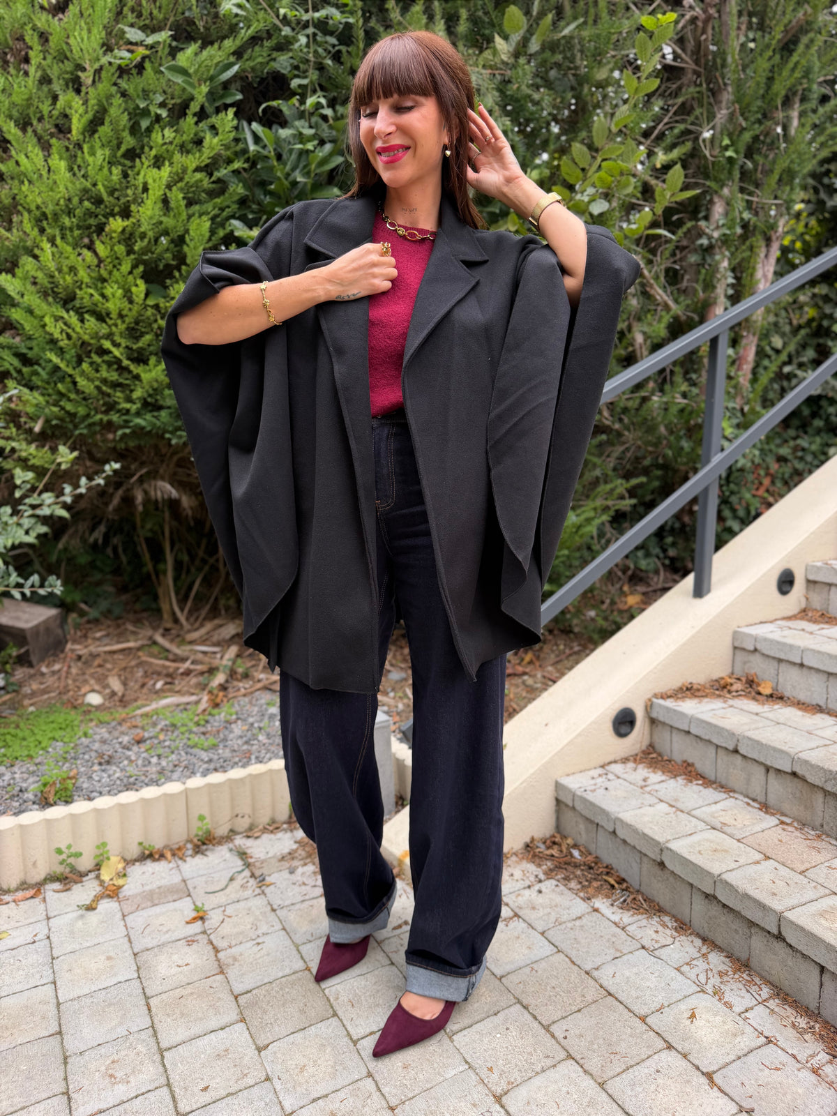 Manteau Cape Noir