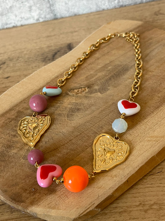 Collier Cœur Color