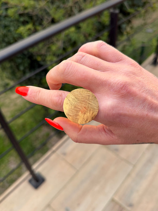 Bague Brossée