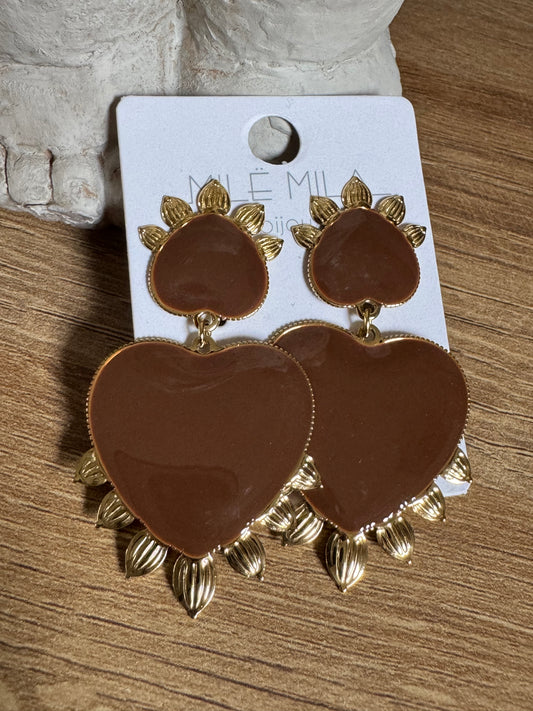 Boucle Coeur Chocolat