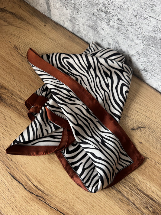 Foulard Satiné Zèbre