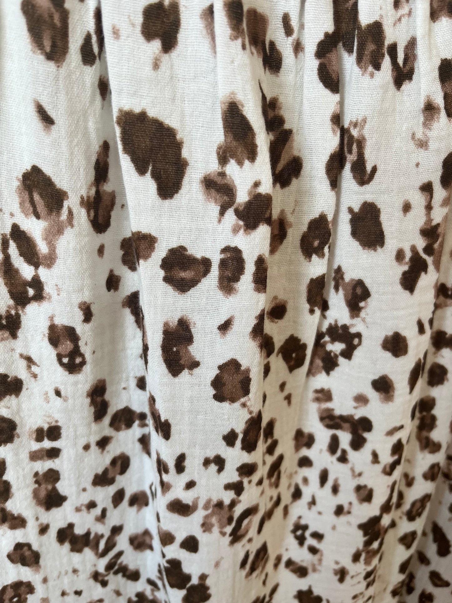 Robe Ample Bretelle Court Imprimé