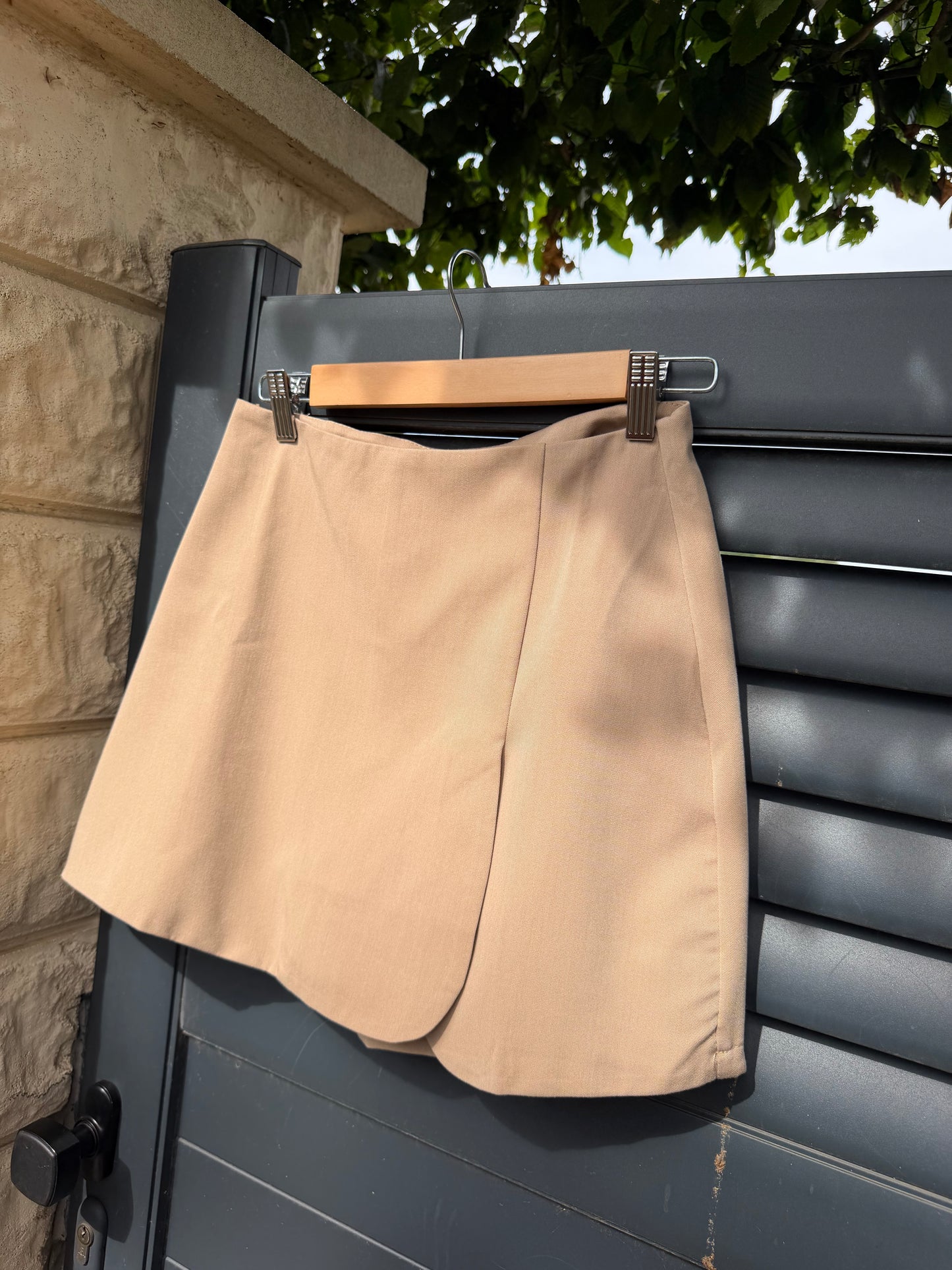Jupe-Short Unie Sable